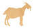 Goat 1 Wood Cutout Craft Blank, Unfinished Baltic Birch DIY Shape for Crafts and Decor