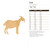 Goat 1 Wood Cutout Craft Blank, Unfinished Baltic Birch DIY Shape for Crafts and Decor