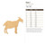 Goat 1 Wood Cutout - Unfinished Baltic Birch Craft Shape
