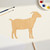 Goat 2 Wood Cutout Craft Blank, Unfinished Baltic Birch DIY Shape for Crafts and Decor