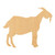 Goat 2 Wood Cutout for Crafts, Unfinished Baltic Birch Craft Shape