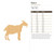 Goat 2 Wood Cutout for Crafts, Unfinished Baltic Birch Craft Shape