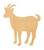 Goat Wood Cutout Craft Blank, Unfinished Baltic Birch DIY Shape for Crafts and Decor