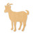 Goat Wood Cutout - Unfinished Baltic Birch Craft Shape