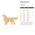 Golden Retriever Wood Cutout - Unfinished Baltic Birch Craft Shape