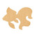 Goldfish Wood Cutout for Crafts, Unfinished Baltic Birch Craft Shape