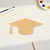 Graduation Cap 2 Wood Cutout - Unfinished Baltic Birch Craft Shape