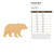 Grizzly Bear Wood Cutout for Crafts, Unfinished Baltic Birch Craft Shape