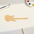 Guitar 2 Wood Cutout for Crafts, Unfinished Baltic Birch Craft Shape