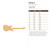 Guitar 2 Wood Cutout for Crafts, Unfinished Baltic Birch Craft Shape