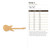 Guitar 4 Wood Cutout - Unfinished Baltic Birch Craft Shape