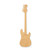 Guitar 5 Wood Cutout - Unfinished Baltic Birch Craft Shape