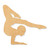 Gymnast Wood Cutout - Unfinished Baltic Birch Craft Shape
