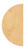 Half Circle Wood Cutout Craft Blank, Unfinished Baltic Birch DIY Shape for Crafts and Decor