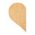 Half Heart Wood Cutout - Unfinished Baltic Birch Craft Shape