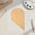 Half Heart Wood Cutout - Unfinished Baltic Birch Craft Shape