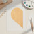 Half Heart Wood Cutout for Crafts, Unfinished Baltic Birch Craft Shape
