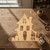 Halloween House Wood Cutout - Unfinished Baltic Birch Craft Shape
