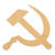 Hammer And Sickle Wood Cutout - Unfinished Baltic Birch Craft Shape