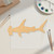 Hammerhead Shark 2 Wood Cutout - Unfinished Baltic Birch Craft Shape