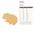 Hamster Wood Cutout - Unfinished Baltic Birch Craft Shape