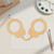 Handcuff Wood Cutout - Unfinished Baltic Birch Craft Shape