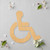 Handicapsymbol Wood Cutout - Unfinished Baltic Birch Craft Shape