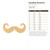 Handlebar Mustache Wood Cutout - Unfinished Baltic Birch Craft Shape