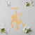 Hanging Monkey Wood Cutout for Crafts, Unfinished Baltic Birch Craft Shape
