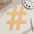 Hash Tag Wood Cutout for Crafts, Unfinished Baltic Birch Craft Shape