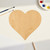 Heart 1 Wood Cutout Craft Blank, Unfinished Baltic Birch DIY Shape for Crafts and Decor