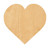 Heart 2 Wood Cutout Craft Blank, Unfinished Baltic Birch DIY Shape for Crafts and Decor