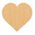Heart 3 Wood Cutout for Crafts, Unfinished Baltic Birch Craft Shape