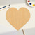 Heart 3 Wood Cutout for Crafts, Unfinished Baltic Birch Craft Shape