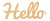 Hello 2 Wood Cutout Craft Blank, Unfinished Baltic Birch DIY Shape for Crafts and Decor