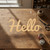 Hello 2 Wood Cutout Craft Blank, Unfinished Baltic Birch DIY Shape for Crafts and Decor