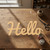 Hello 2 Wood Cutout - Unfinished Baltic Birch Craft Shape