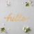 Hello Wood Cutout Craft Blank, Unfinished Baltic Birch DIY Shape for Crafts and Decor