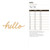 Hello Wood Cutout Craft Blank, Unfinished Baltic Birch DIY Shape for Crafts and Decor