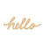 Hello Wood Cutout - Unfinished Baltic Birch Craft Shape