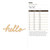 Hello Wood Cutout - Unfinished Baltic Birch Craft Shape
