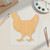 Hen Wood Cutout - Unfinished Baltic Birch Craft Shape