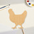 Hen Wood Cutout - Unfinished Baltic Birch Craft Shape