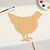 Hen1Outline Wood Cutout - Unfinished Baltic Birch Craft Shape