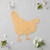 Hen2Outline Wood Cutout - Unfinished Baltic Birch Craft Shape