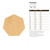 Heptagon Wood Cutout Craft Blank, Unfinished Baltic Birch DIY Shape for Crafts and Decor