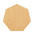 Heptagon Wood Cutout for Crafts, Unfinished Baltic Birch Craft Shape
