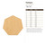 Heptagon Wood Cutout for Crafts, Unfinished Baltic Birch Craft Shape