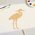 Heron Wood Cutout for Crafts, Unfinished Baltic Birch Craft Shape