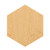 Hexagon Wood Cutout for Crafts, Unfinished Baltic Birch Craft Shape